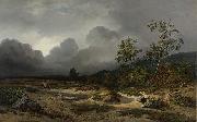 Willem Roelofs Landscape in an Approaching Storm. oil painting